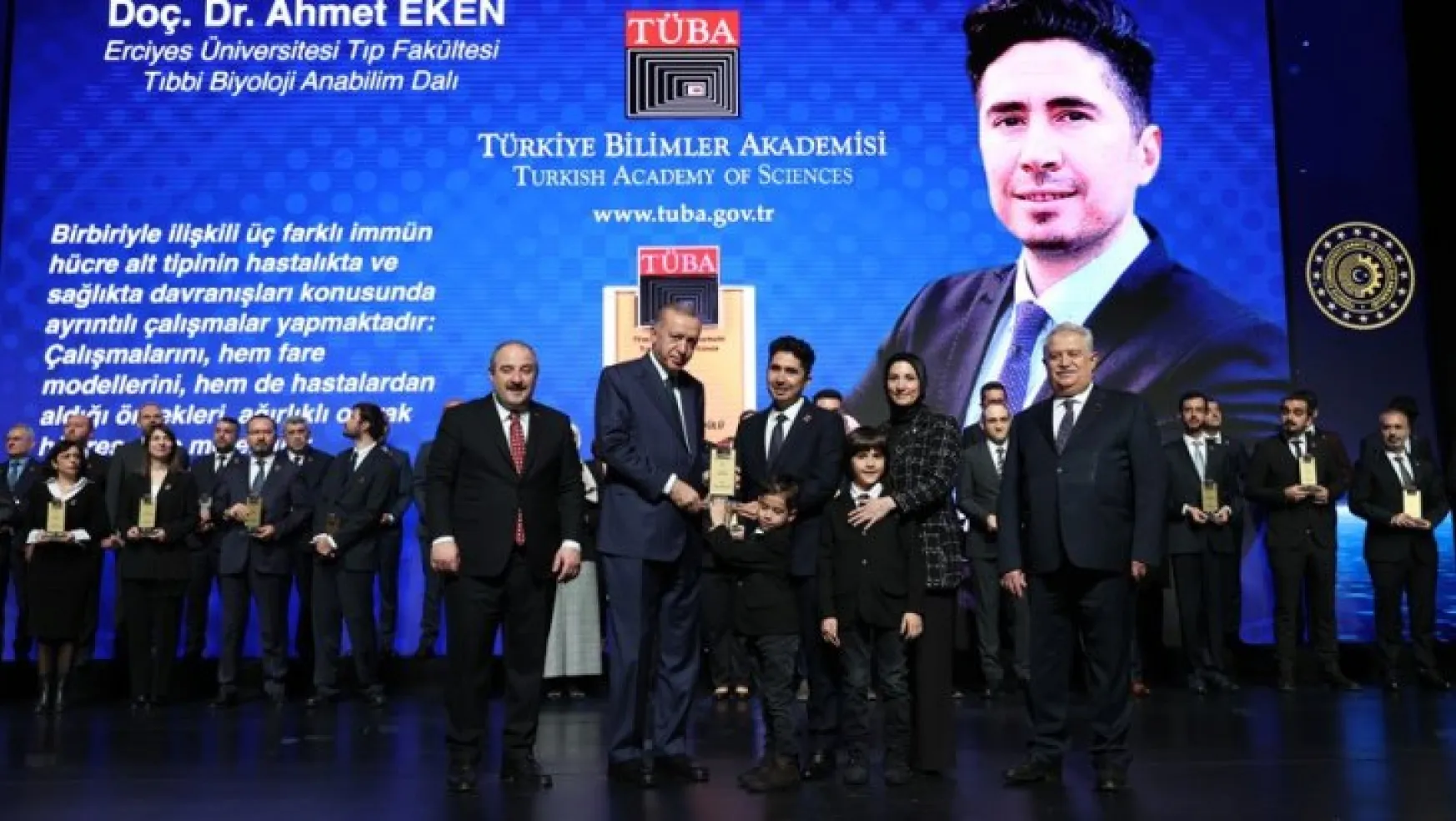 ERÜ Öğretim Üyeleri TÜBA ve TÜBİTAK Bilim Ödüllerini aldı