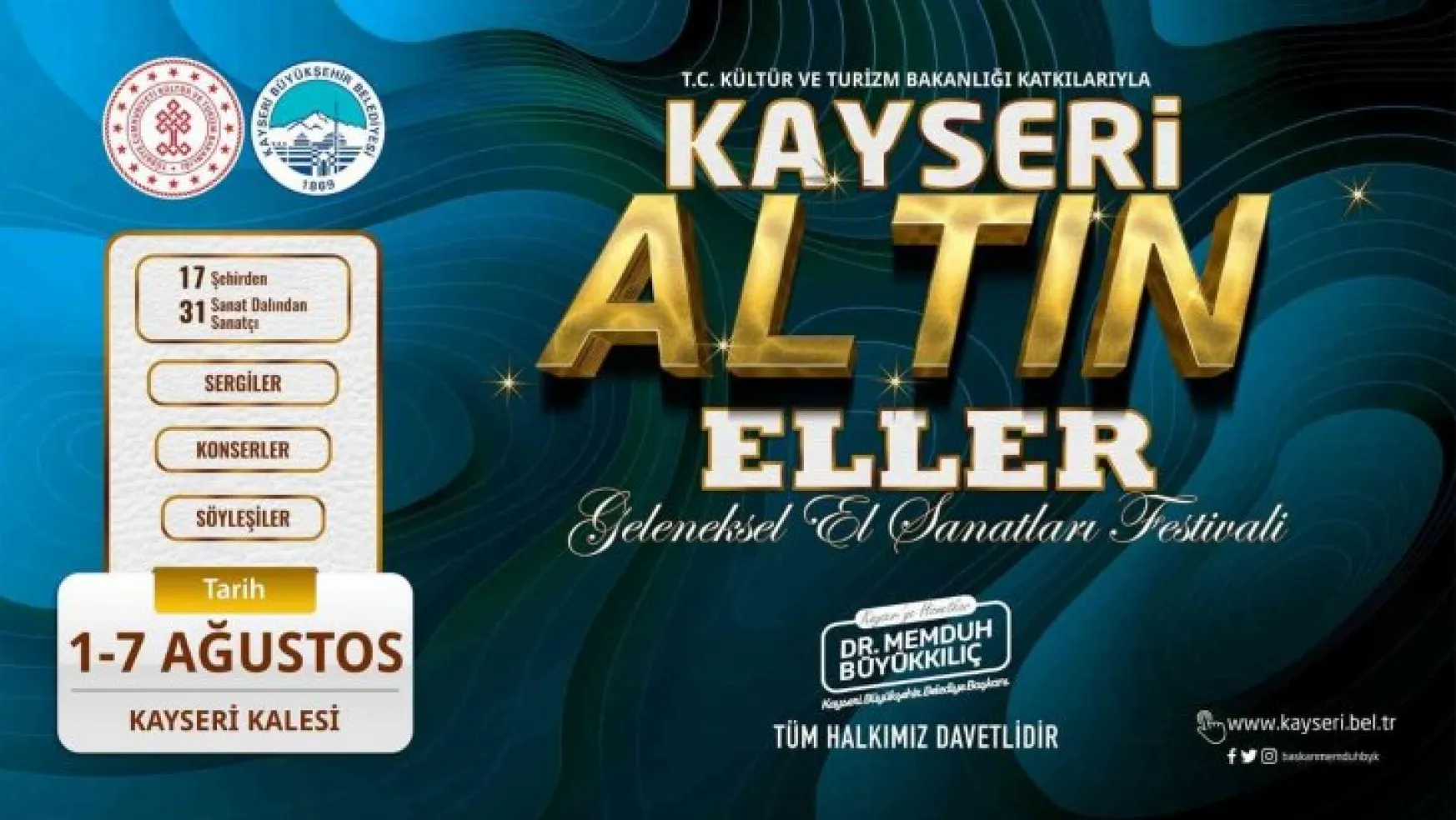 Kayseri 'Altın Eller Festivali' yarın başlıyor