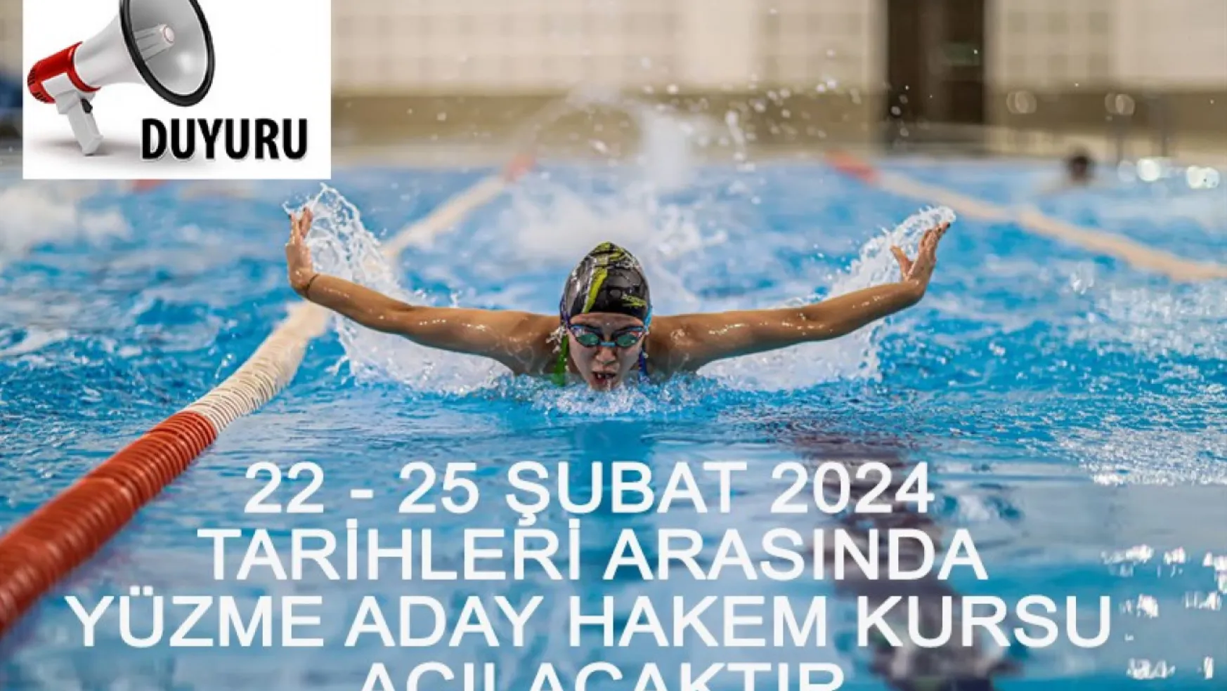 Kayseri'de Yüzme Aday Hakem Kursu açılacak