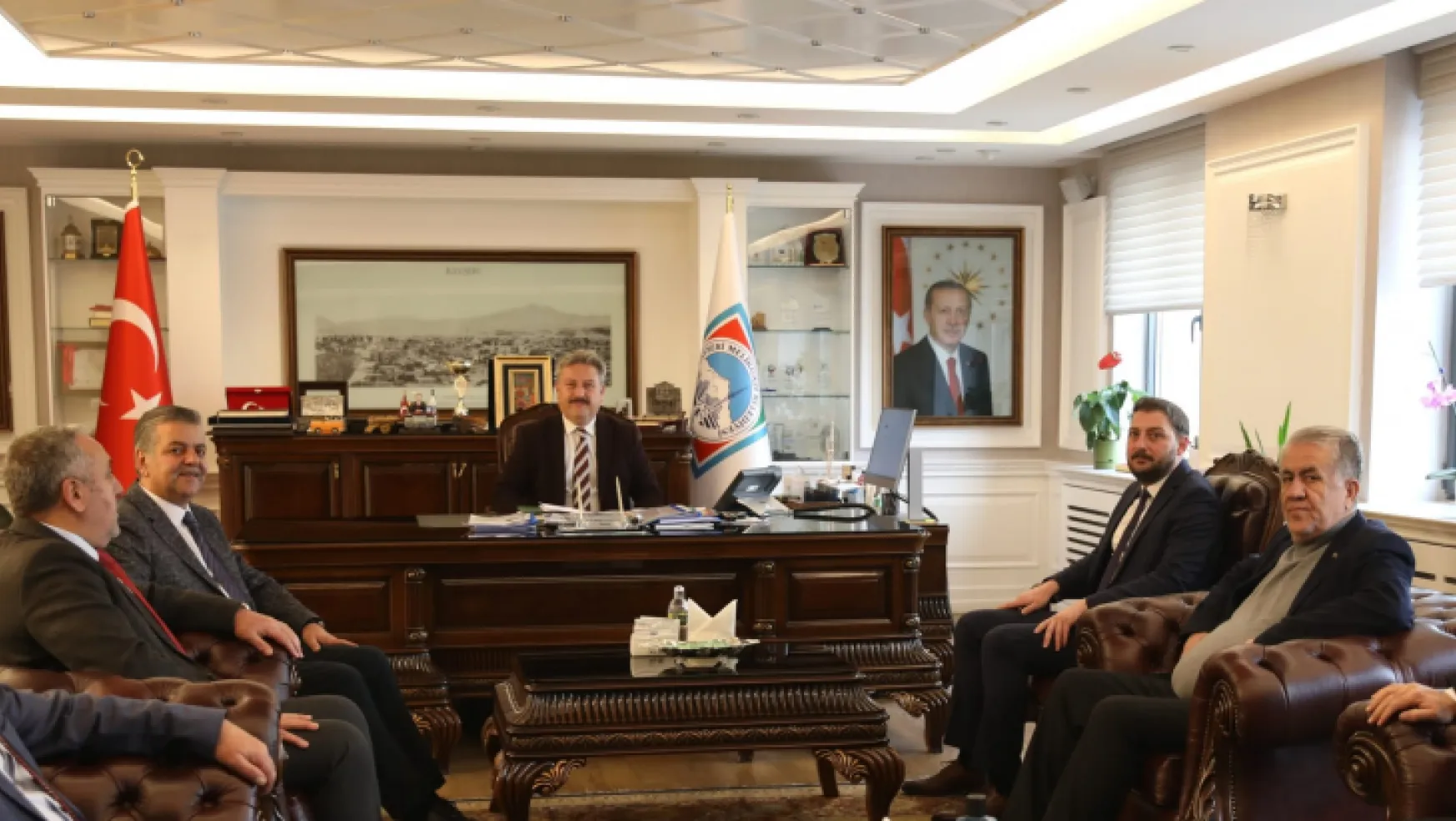 MHP'li yöneticilerden Başkan Palancıoğlu'na ziyaret