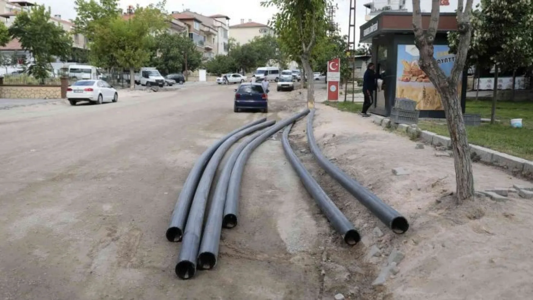 Nevşehir'de alt yapı çalışmaları devam ediyor