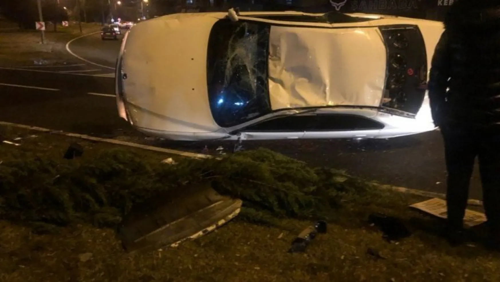 Nevşehir'de yeni yılın ilk kazasında 2 kişi yaralandı