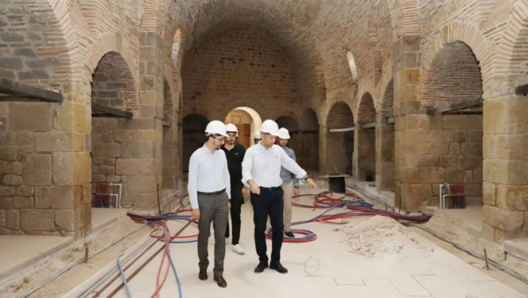 Tarihi Sokullu Mehmet Paşa Bedesteni'nin, Kent Müzesine dönüştürülmesi çalışmaları devam ediyor