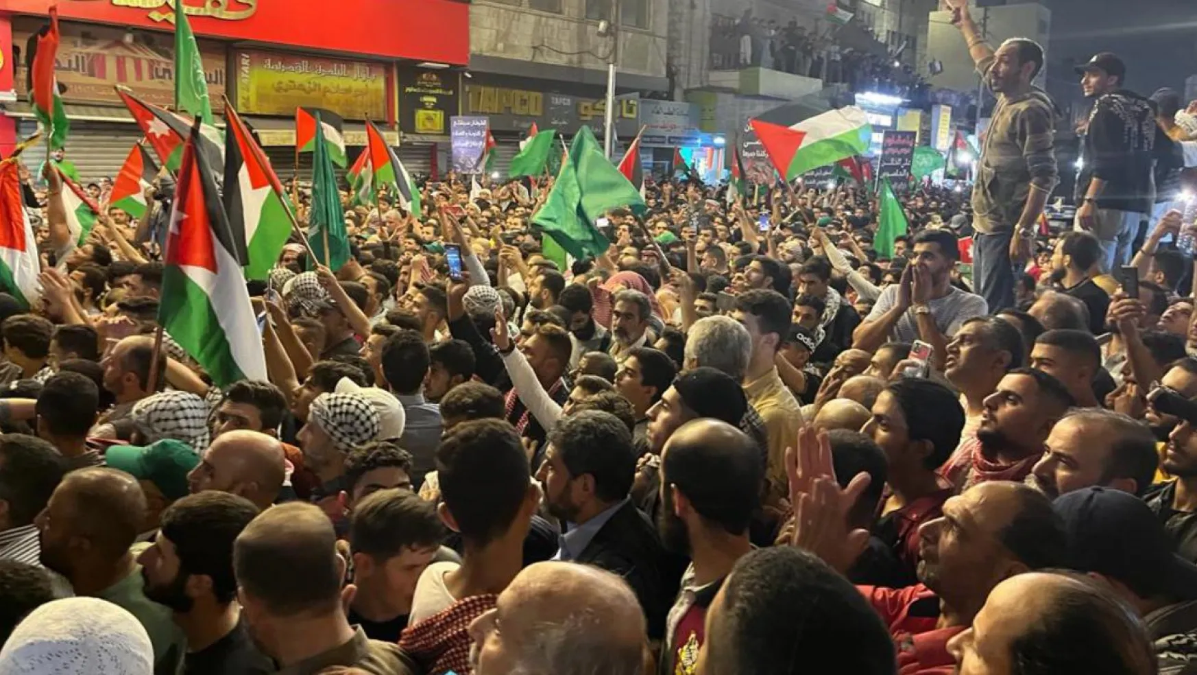 Ürdün ve Ramallah'ta direnişe destek gösterileri