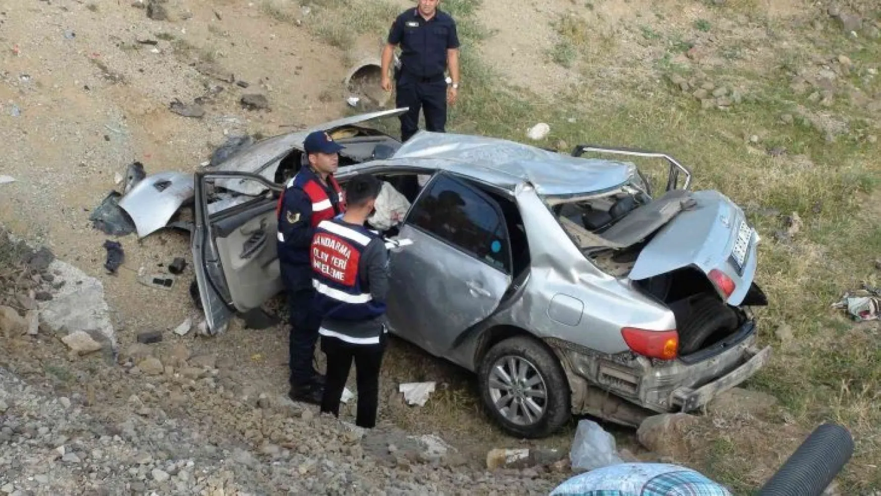 Yozgat'ta araç menfeze düştü: 1 ölü, 2 yaralı