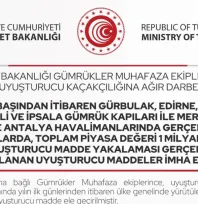 25 günde piyasa değeri 1 milyar 697 milyon liralık uyuşturucu madde yakalandı