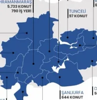 AFAD: 42 bin 60 konut ve 3 bin 282 iş yeri kura ile teslim edilecek