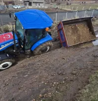 Başakpınar Mahallesinde sel etkili oldu