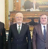 BaşkanPalancıoğlu ve  Özdoğan'dan Elitaş'a Ziyaret