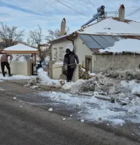 Bünyan'da Kar Temizleme Çalışmaları Devam Ediyor