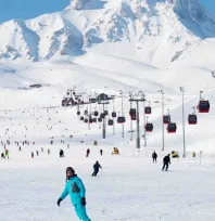 Erciyes'te kar kalınlığı 96 santimetreye yükseldi