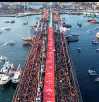 Galata'da Vicdanın Ayak Sesleri: 520 Bin Kişi Filistin İçin Yürüdü