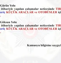 Gece kapanan Pınarbaşı'ndan Göksun ve Gürün Yolu trafiğe açıldı