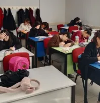 Genç Kaymek'te Deneme Sınavı Heyecanı