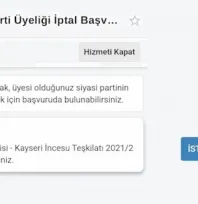 Haberiniz olmadan siyasi parti üyeliğiniz olabilir