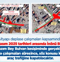 Hafta sonu Amele Pazarı civarında yol trafiğe kapalı olacak
