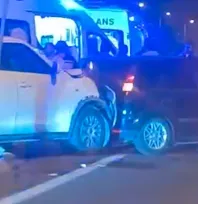 Hulusi Akar Bulvarı'nda trafik kazası: 2'si çocuk 5 yaralı