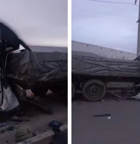 İşçi servisinin TIR'a çarpması sonucu 6 yaralı