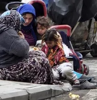 Kayseri Büyükşehir Belediyesi yanında yürek sızlatan tablo