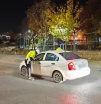 Kayseri'de 582 araç sürücüsü, cep telefonu kullanmaktan ceza yedi