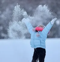 Kayseri'de eğitimde kar tatili sevinci