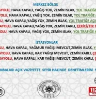 Kayseri'de yol durumu: Bazı güzergâhlar tır ve çekici trafiğine kapalı