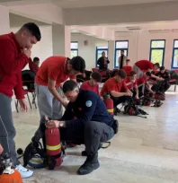 Kayseri İtfaiyesinden Stajyer Öğrencilere Eğitim Desteği