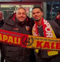 Kayserispor'un Manchester City'den kadrosuna kattığı Katongo şehre geldi
