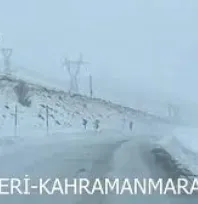 Pınarbaşı-Göksun karayolu çekici ve tır trafiğine kapatıldı