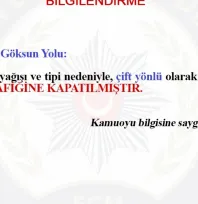 Pınarbaşı-Göksun Karayolu kamyon, tır ve çekici trafiğine kapandı