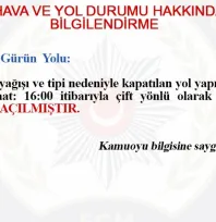 Pınarbaşı-Gürün yolu ulaşıma açıldı