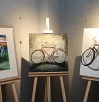 Su Galerisinde Sanat Ve Bisiklet Buluşması