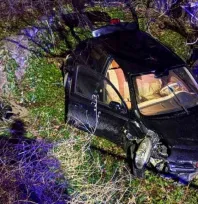 Talas'ta Ehliyetsiz Sürücü Bahçe Duvarından Uçtu