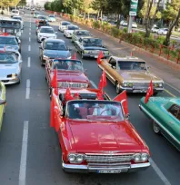 Talas'ta Kalasik Araçlarla 29 Ekim Turu