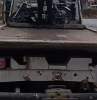 Teker kaldırarak ilerleyen motosiklet sürücüsüne 71.801 lira ceza