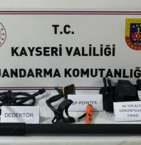 Tomarza'da izinsiz kazı yapan 3 kişi yakalandı