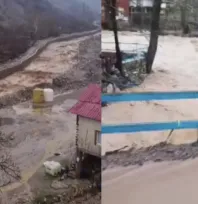 Yahyalı'da Dere Taştı, Evler Suya Gömüldü