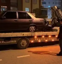 Yeni Sanayi'de drift atan araç trafikten men edildi
