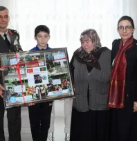 Yesevi ERVA Spor Kulübü sporcularından Şehit Ömer Delibaş için anlamlı bağış