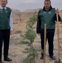 Yeşilhisar'da Milli Ağaçlandırma Günü kapsamında fidan dikildi