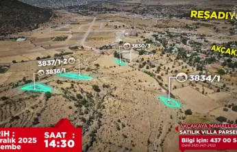 Akçakaya ve Endürlük'te 30 Prestijli Parsel İhaleyle Satışta