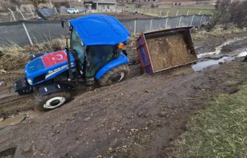 Başakpınar Mahallesinde sel etkili oldu