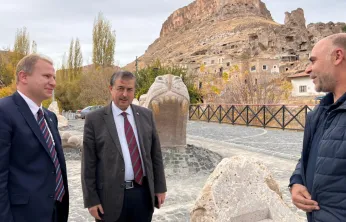Başkan Taşyapan ve Kaymakam Adıgüzel, Soğanlı Vadisi'nde incelemede bulundu