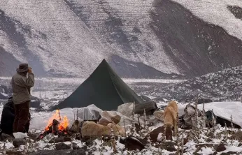 Donma tehlikesi geçiren 5 kampçı kurtarıldı