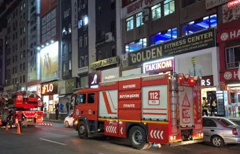 Düvenönü'nde iş yerinde yangın