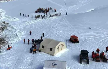 Erciyes Kayak Merkezi'nde Gerçekçi Çığ Tatbikatı