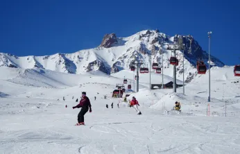 Erciyes'te kayak sezonu başladı