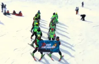 ERVA Kar Fırtınaları sporcuları antrenmanlarını sürdürüyor