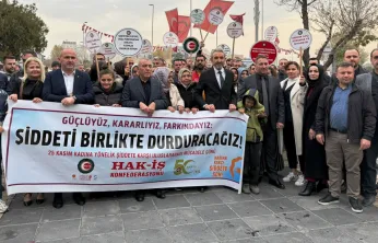 HAK-İŞ: Şiddetin her türlüsüne karşı 81 ilde meydanlardayız