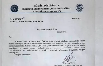 Hürriyetçi Eğitim Sendikası'ndan 'Atatürk üzerinden' polemik oluşturacak talep